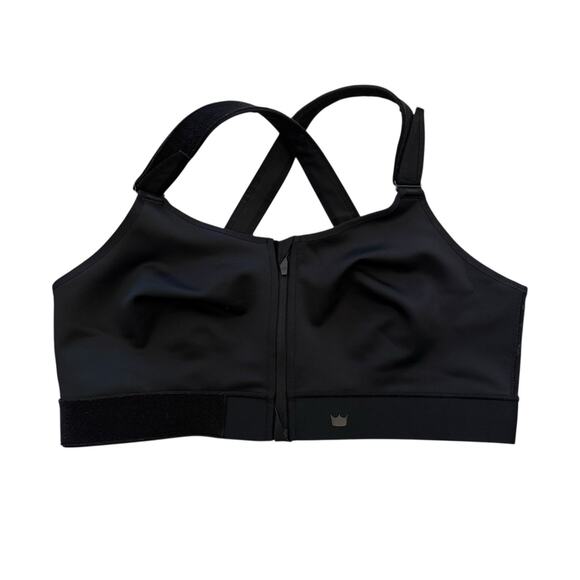 SheFit Flex Sports Bra Black Marble Pattern Adjustable Medium Support 4 LUXE - Picture 1 of 8
